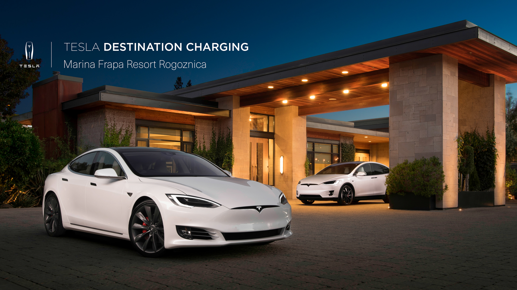 Destination charging: Tesla charger in Marina Frapa